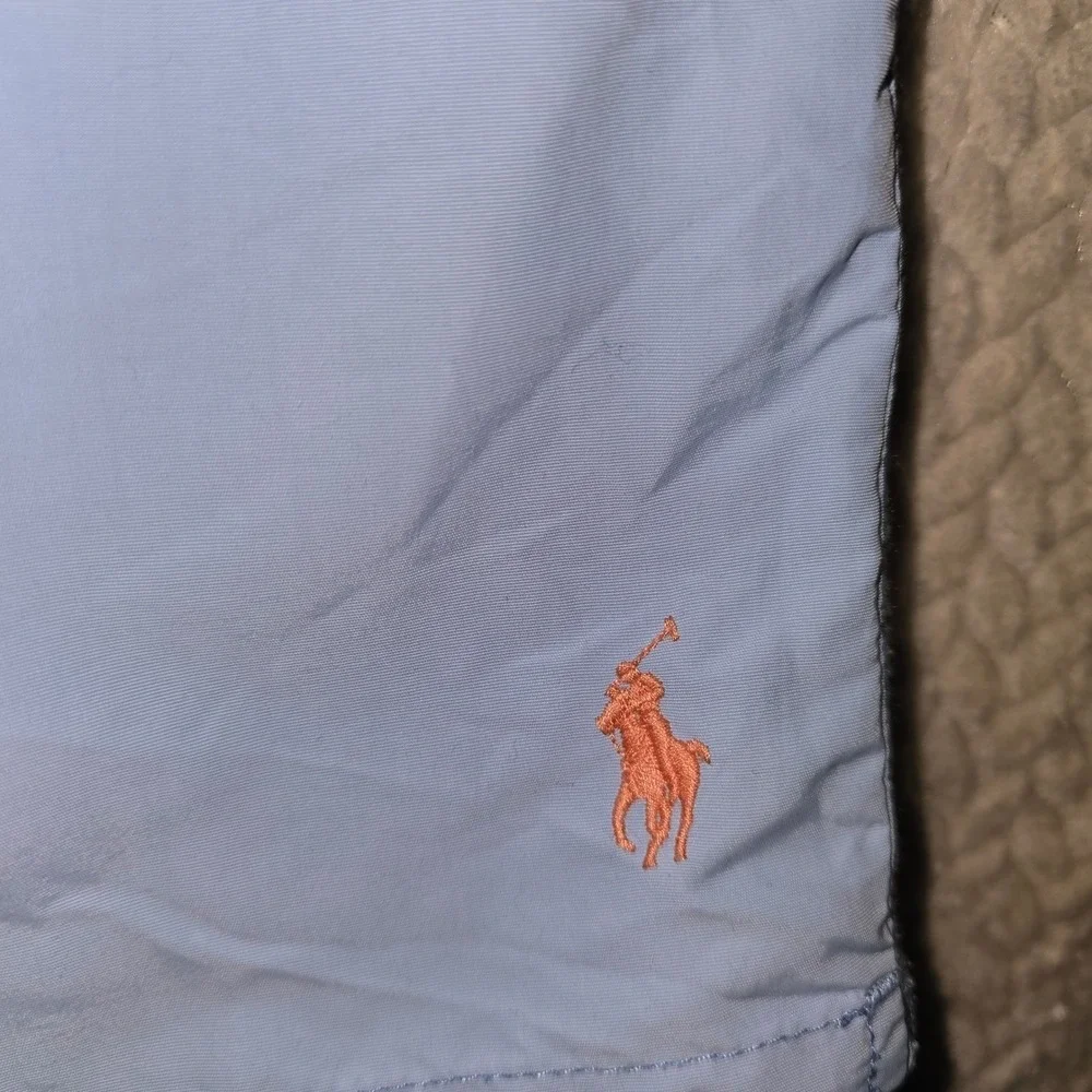 Polo Ralph Lauren Swim‎ Trunks XL Mens Blue Orange Traveler Cargo Board Shorts